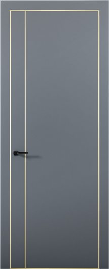 Межкомнатная дверь с экошпоном Aurum Doors Палладий Pd 10 Антрацит Gold Edition — фото 1