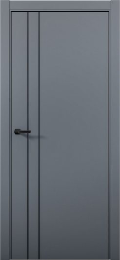 Межкомнатная дверь с экошпоном Aurum Doors Паладий Pd 4 Антрацит Black Edition — фото 1