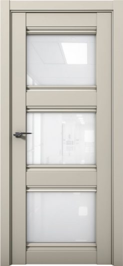 Межкомнатная дверь с экошпоном Aurum Doors Кобальт Co 24 Силк грей Белый лакобель — фото 1