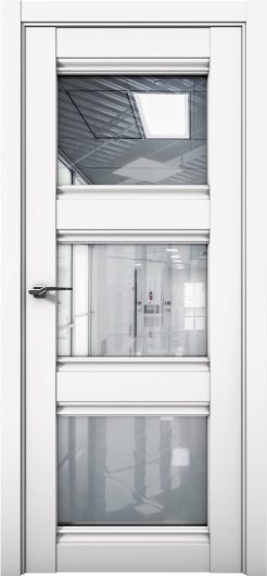 Межкомнатная дверь с экошпоном Aurum Doors Кобальт Co 24 Аляска Прозрачное зеркало — фото 1
