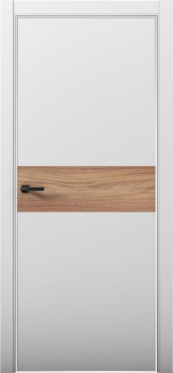 Межкомнатная дверь с экошпоном Aurum Doors Паладий Pd 5 Манхэттен Al White Дуб Натуральный — фото 1