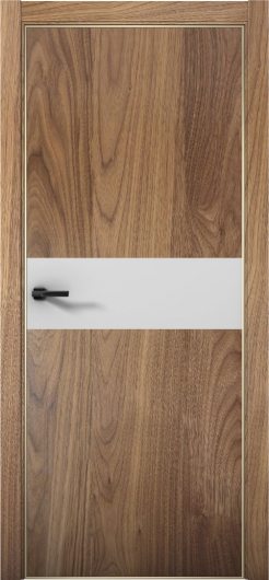 Межкомнатная дверь с экошпоном Aurum Doors Плутоний Pu 5 Орех Пекан Gold Edition Манхэттен — фото 1
