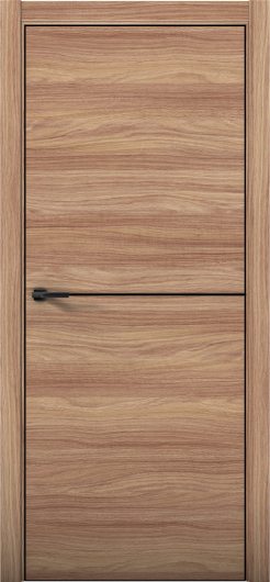 Межкомнатная дверь с экошпоном Aurum Doors Плутоний Pu 2 Дуб Натуральный Black Edition — фото 1