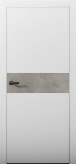 Межкомнатная дверь с экошпоном Aurum Doors Паладий Pd 5 Манхэттен Black Edition Бетон LOFT — фото 1