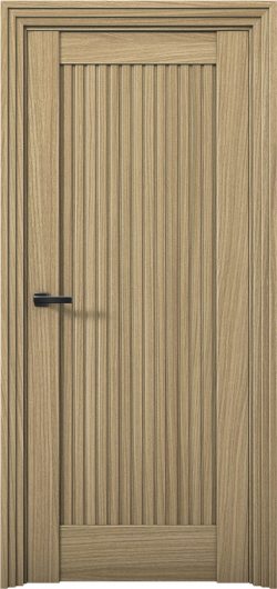 Межкомнатная дверь с экошпоном Aurum Doors Никель Ni 1 Дуб Светлый — фото 1