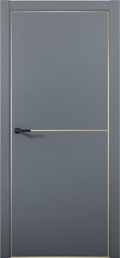 Межкомнатная дверь с экошпоном Aurum Doors Паладий Pd 2 Антрацит Gold Edition — фото 1