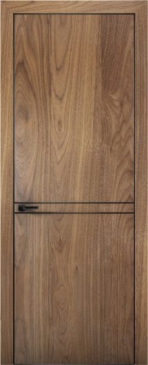 Межкомнатная дверь с экошпоном Aurum Doors Плутоний Pu 9 Орех Пекан Black Edition — фото 1