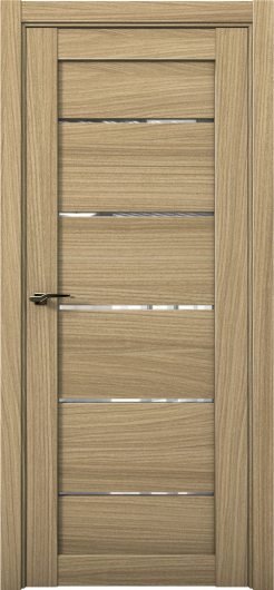 Межкомнатная дверь с экошпоном Aurum Doors Кобальт Co 1 Дуб Светлый Прозрачное стекло — фото 1