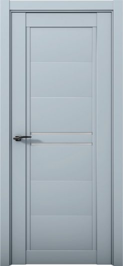 Межкомнатная дверь с экошпоном Aurum Doors Кобальт Co 4 Deep Blue Сатинат — фото 1