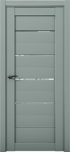 Межкомнатная дверь с экошпоном Aurum Doors Кобальт Co 1 Deep Green Зеркало — фото 1
