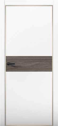 Межкомнатная дверь с экошпоном Aurum Doors Паладий Pd 5 Аляска Gold Edition Дуб Миндаль — фото 1