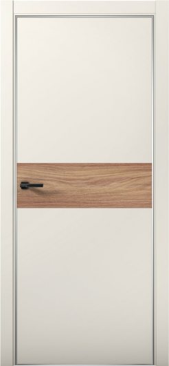 Межкомнатная дверь с экошпоном Aurum Doors Паладий Pd 5 Магнолия Анодированная кромка Al Дуб Натуральный — фото 1