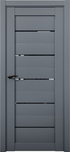 Межкомнатная дверь с экошпоном Aurum Doors Кобальт Co 1 Антрацит Черный лакобель — фото 1