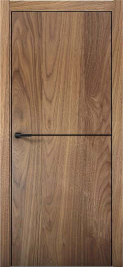 Межкомнатная дверь с экошпоном Aurum Doors Плутоний Pu 2 Орех Пекан Black Edition — фото 1