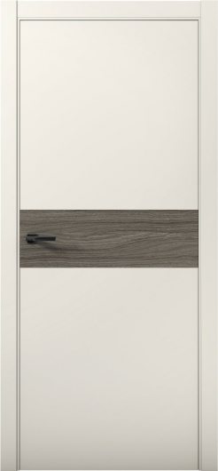 Межкомнатная дверь с экошпоном Aurum Doors Паладий Pd 5 Магнолия Кромка ABC Дуб Миндаль — фото 1