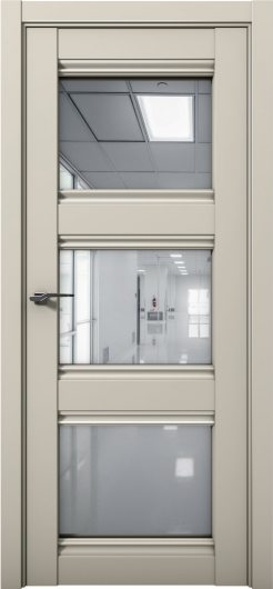 Межкомнатная дверь с экошпоном Aurum Doors Кобальт Co 24 Силк грей Зеркало — фото 1