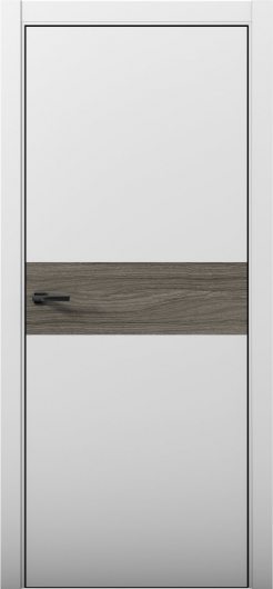 Межкомнатная дверь с экошпоном Aurum Doors Паладий Pd 5 Манхэттен Black Edition Дуб Миндаль — фото 1