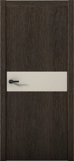 Межкомнатная дверь с экошпоном Aurum Doors Плутоний Pu 5 Дуб Темный Кромка ABC Силк Грей — фото 1