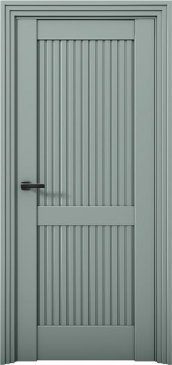 Межкомнатная дверь с экошпоном Aurum Doors Никель Ni 2 Deep Green — фото 1