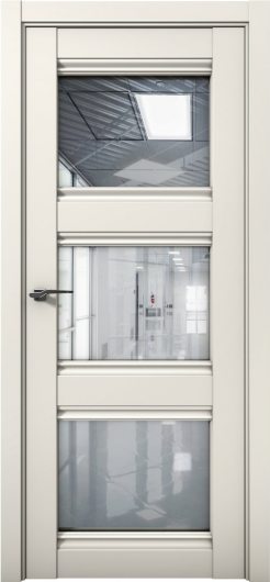Межкомнатная дверь с экошпоном Aurum Doors Кобальт Co 24 Магнолия Прозрачное зеркало — фото 1