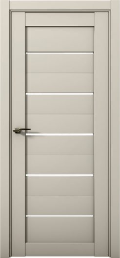 Межкомнатная дверь с экошпоном Aurum Doors Кобальт Co 1 Силк грей Белый лакобель — фото 1