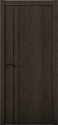 Межкомнатная дверь с экошпоном Aurum Doors Плутоний Pu 4 Дуб Темный Black Edition — фото 1