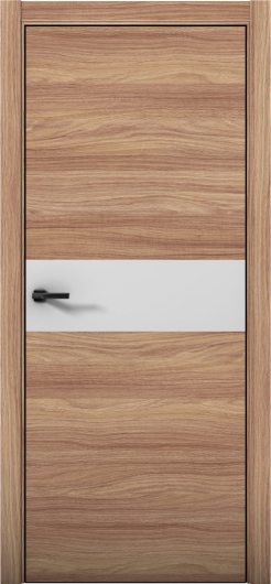 Межкомнатная дверь с экошпоном Aurum Doors Плутоний Pu 5 Дуб Натуральный Black Edition Манхэттен — фото 1