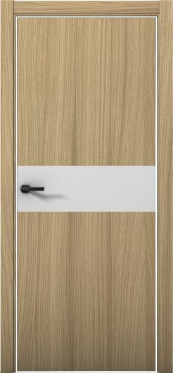 Межкомнатная дверь с экошпоном Aurum Doors Плутоний Pu 5 Дуб Светлый Al White Манхэттен — фото 1
