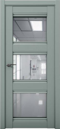 Межкомнатная дверь с экошпоном Aurum Doors Кобальт Co 24 Deep Green Зеркало — фото 1