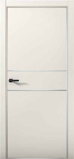 Межкомнатная дверь с экошпоном Aurum Doors Паладий Pd 3 Магнолия Анодированная кромка Al — фото 1