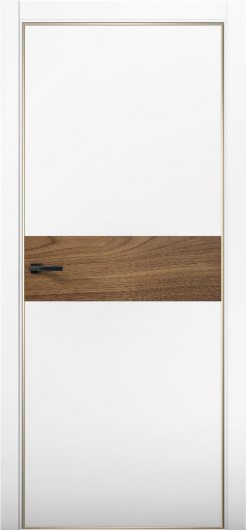 Межкомнатная дверь с экошпоном Aurum Doors Паладий Pd 5 Аляска Gold Edition Орех Пекан — фото 1