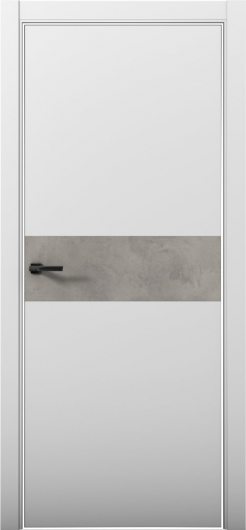 Межкомнатная дверь с экошпоном Aurum Doors Паладий Pd 5 Манхэттен Al White Бетон LOFT — фото 1