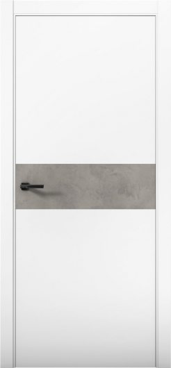 Межкомнатная дверь с экошпоном Aurum Doors Паладий Pd 5 Аляска Кромка ABC Бетон LOFT — фото 1