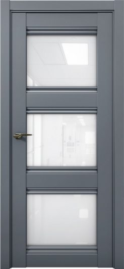 Межкомнатная дверь с экошпоном Aurum Doors Кобальт Co 24 Антрацит Белый лакобель — фото 1