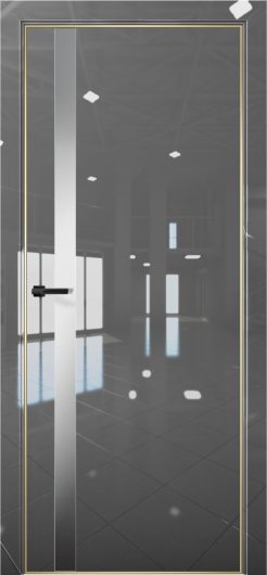 Межкомнатная дверь с экошпоном Aurum Doors Платина Pt 7 Crystall Gray Gold Edition Сильвер грей — фото 1