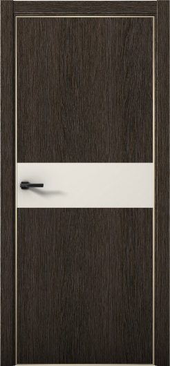 Межкомнатная дверь с экошпоном Aurum Doors Плутоний Pu 5 Дуб Темный Gold Edition Магнолия — фото 1