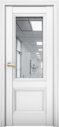 Межкомнатная дверь с экошпоном Aurum Doors Кобальт Co 31 Аляска Зеркало — фото 1