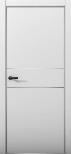Межкомнатная дверь с экошпоном Aurum Doors Паладий Pd 3 Манхэттен Анодированная кромка Al — фото 1