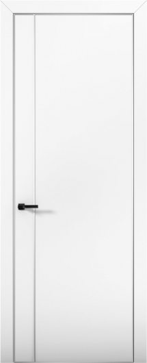 Межкомнатная дверь с экошпоном Aurum Doors Палладий Pd 10 Аляска Анодированная кромка Al — фото 1