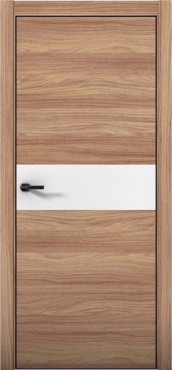 Межкомнатная дверь с экошпоном Aurum Doors Плутоний Pu 5 Дуб Натуральный Black Edition Аляска — фото 1