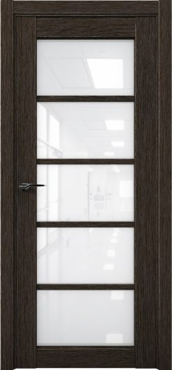 Межкомнатная дверь с экошпоном Aurum Doors Кобальт Co 23 Дуб Темный Белый лакобель — фото 1