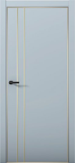 Межкомнатная дверь с экошпоном Aurum Doors Паладий Pd 4 Deep Blue Gold Edition — фото 1