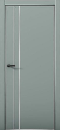 Межкомнатная дверь с экошпоном Aurum Doors Паладий Pd 4 Deep Green Анодированная кромка Al — фото 1