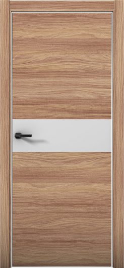 Межкомнатная дверь с экошпоном Aurum Doors Плутоний Pu 5 Дуб Натуральный Al White Манхэттен — фото 1