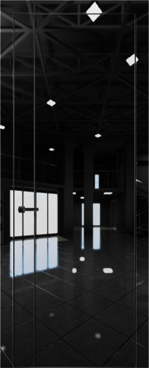 Межкомнатная дверь с экошпоном Aurum Doors Платина Pt 10 Crystall Black Black Edition — фото 1