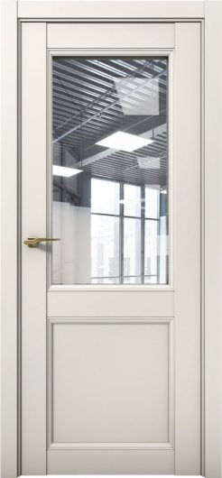 Межкомнатная дверь с экошпоном Aurum Doors Кобальт Co 33 Магнолия Прозрачное стекло — фото 1