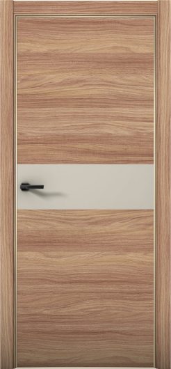 Межкомнатная дверь с экошпоном Aurum Doors Плутоний Pu 5 Дуб Натуральный Gold Edition Силк Грей — фото 1