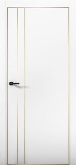 Межкомнатная дверь с экошпоном Aurum Doors Паладий Pd 4 Аляска Gold Edition — фото 1