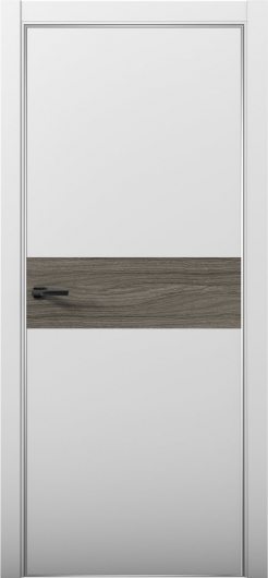 Межкомнатная дверь с экошпоном Aurum Doors Паладий Pd 5 Манхэттен Анодированная кромка Al Дуб Миндаль — фото 1