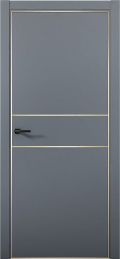 Межкомнатная дверь с экошпоном Aurum Doors Паладий Pd 3 Антрацит Gold Edition — фото 1